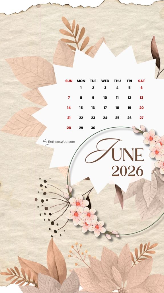 June 2026 Phone Wallpaper Calendar EntheosWeb june-2026-phone-wallpaper-calendar-entheosweb