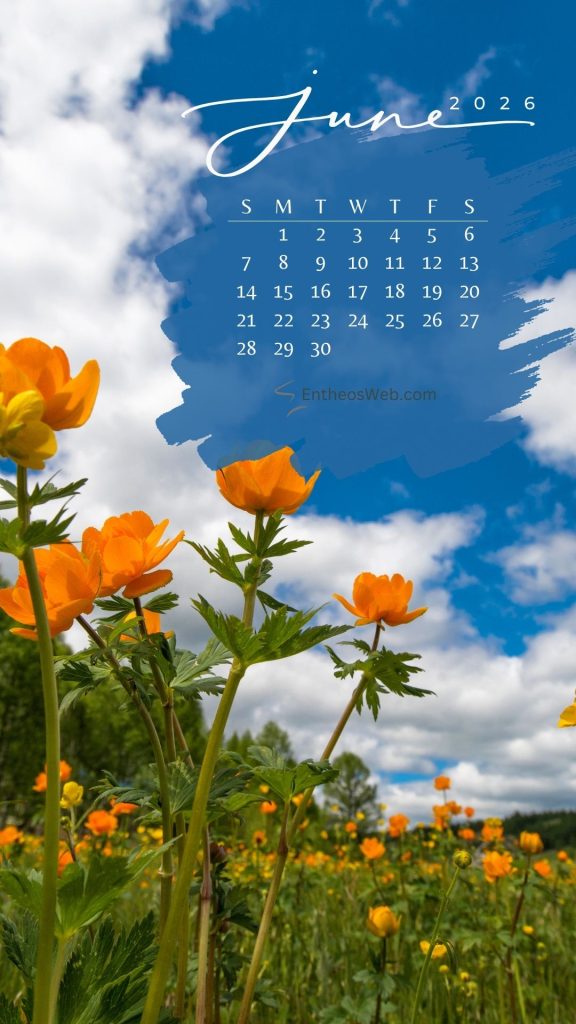 Spring June Photo June Calendars & Wallpapers for 2026 | EntheosWeb