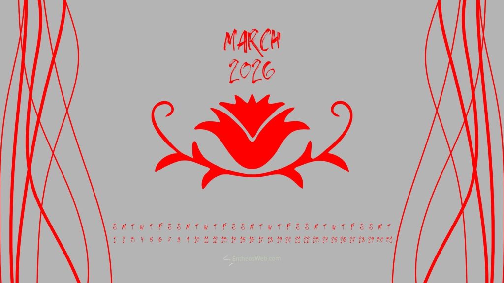 March 2026 plant desktop wallpaper calendar | march 2026 calendar desktop wallpaper | entheosweb March 2026 plant desktop wallpaper calendar