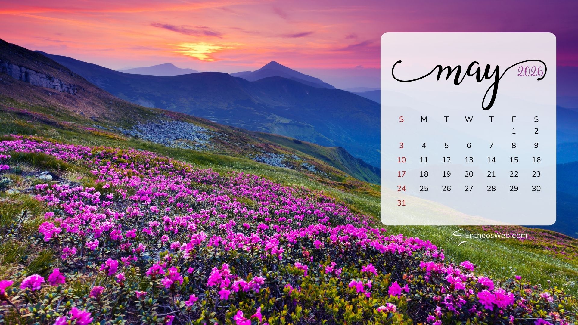 May 2026 Calendar Desktop Wallpaper Landscape | May 2026 Desktop Wallpaper Calendar | Entheosweb May 2026 desktop wallpaper calendar