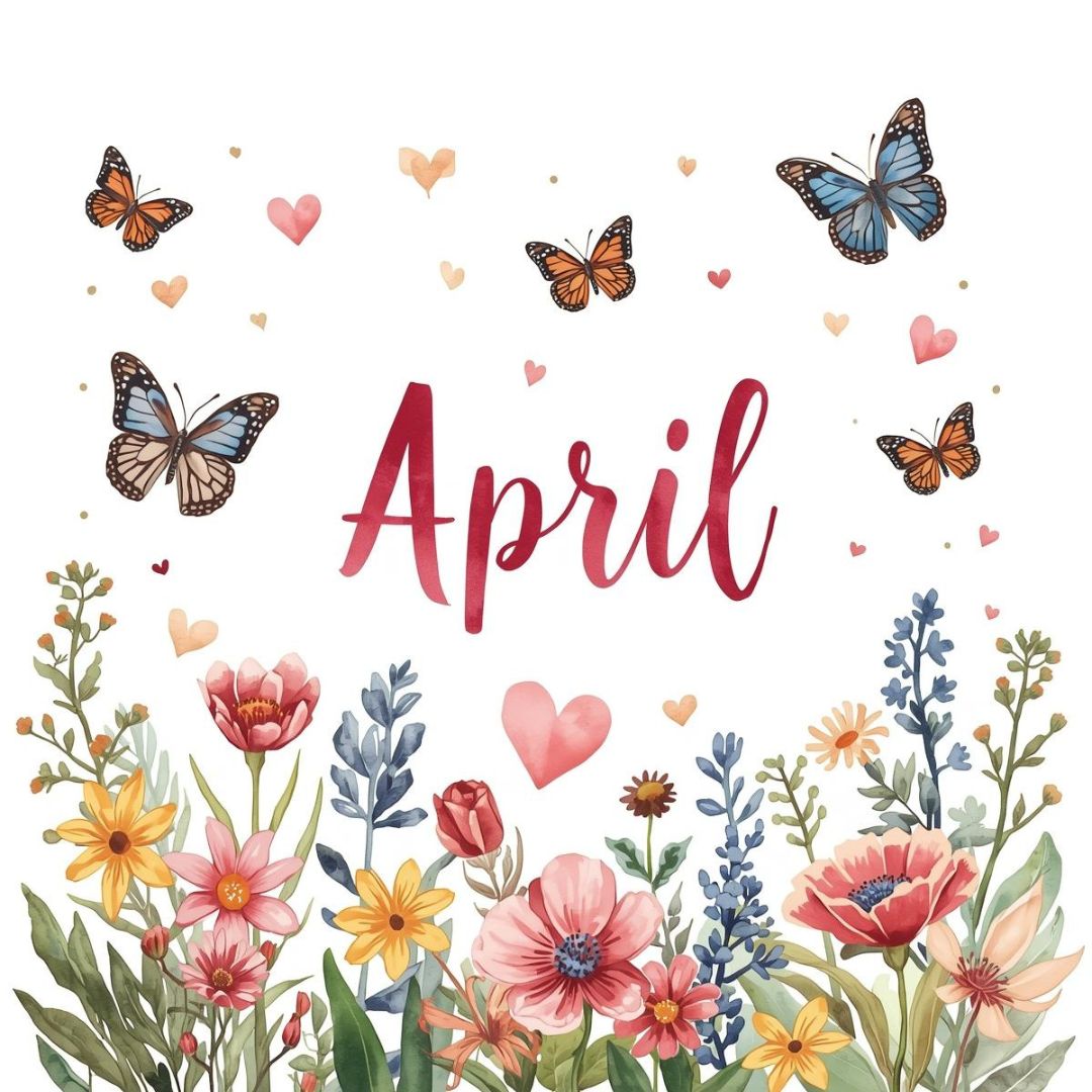 April butterflies and flowers and hearts | april images | entheosweb April butterflies and flowers and hearts