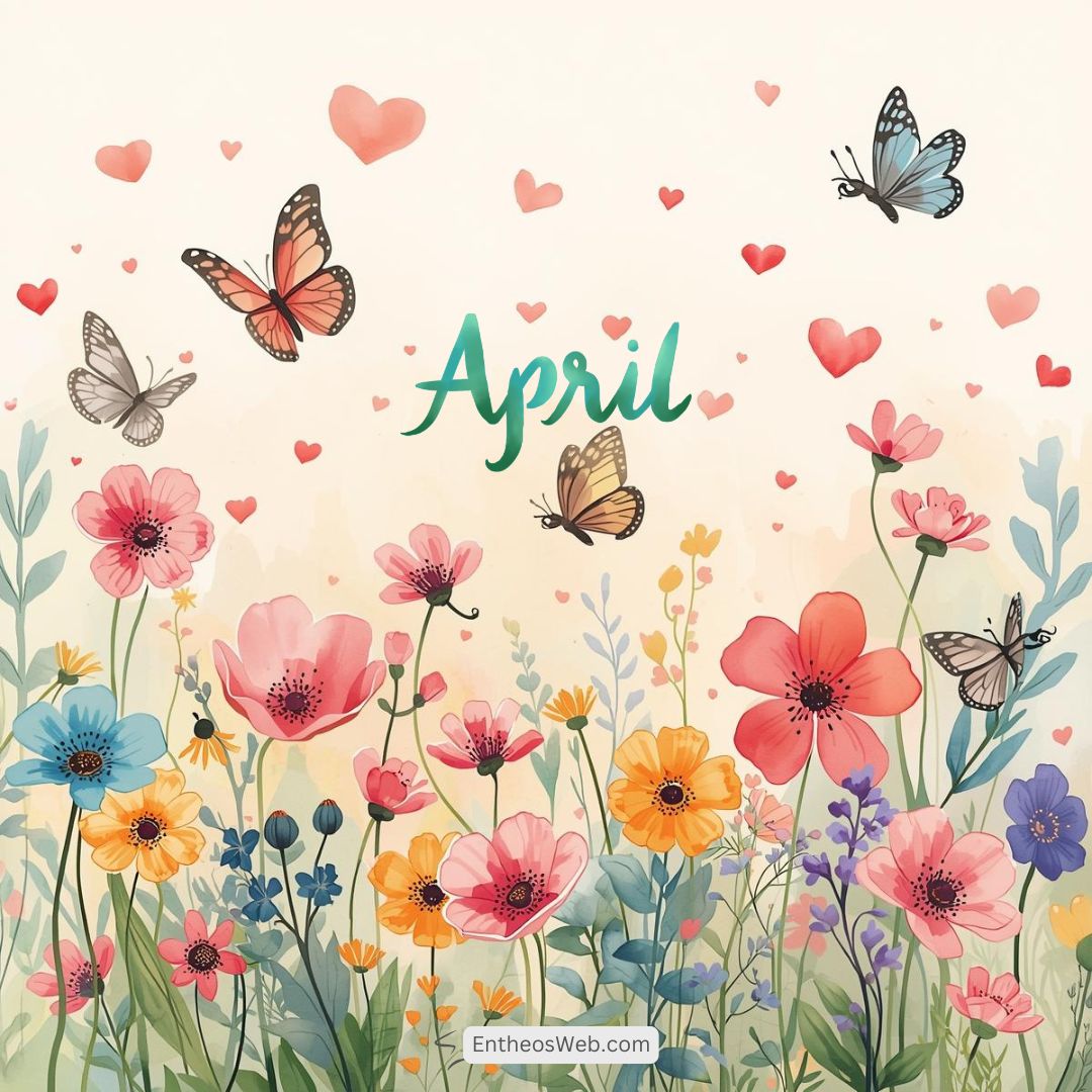April butterflies hearts and flowers | april images | entheosweb April butterflies hearts and flowers