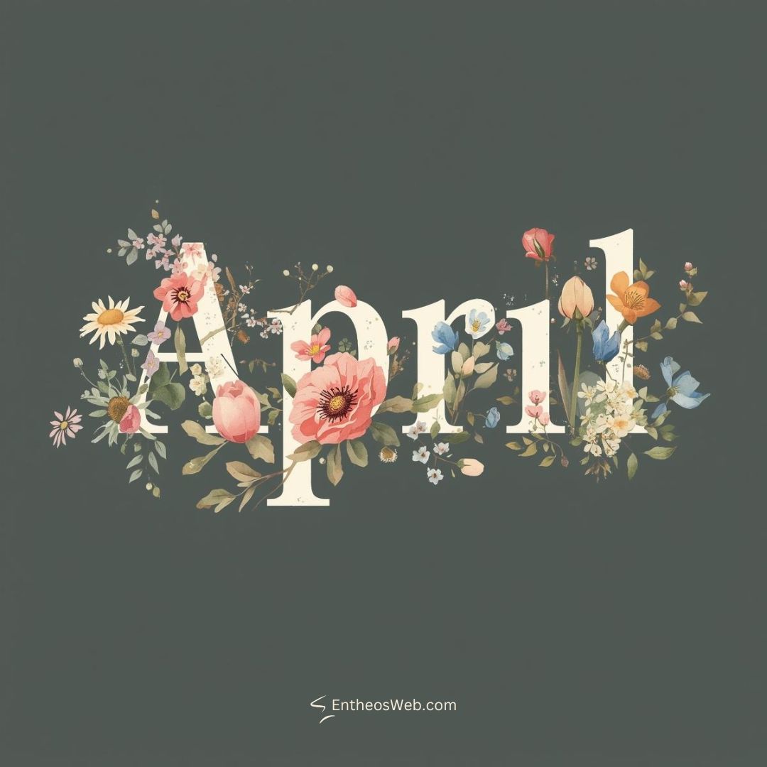 April floral typograhy | april images | entheosweb April floral typograhy