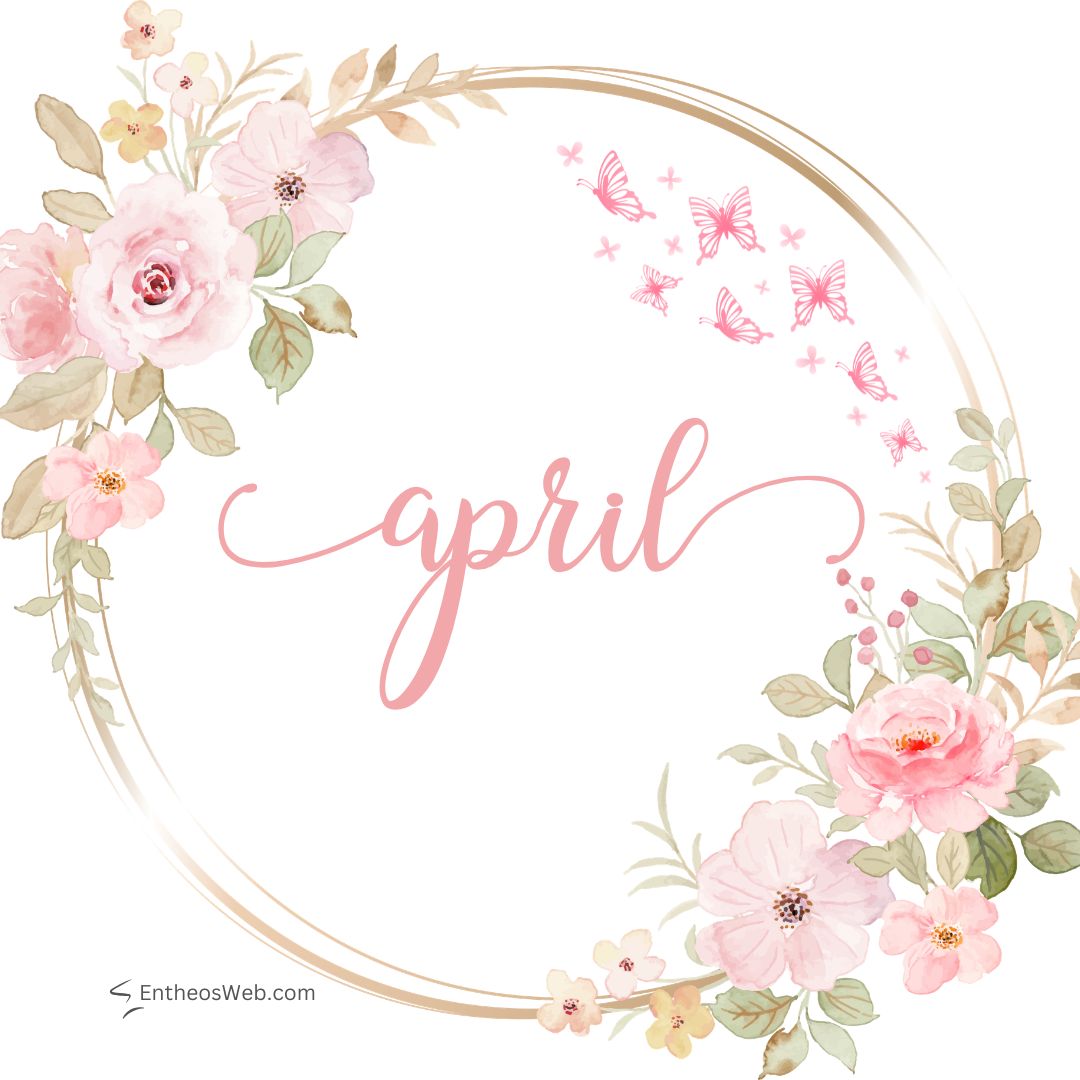 April pink flowers and butterflies | april images | entheosweb April pink flowers and butterflies
