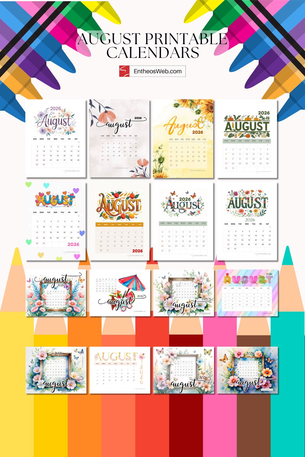 August 2026 printable calendar pin pinterest pin | august printable calendars | entheosweb August 2026 printable calendar pin pinterest pin