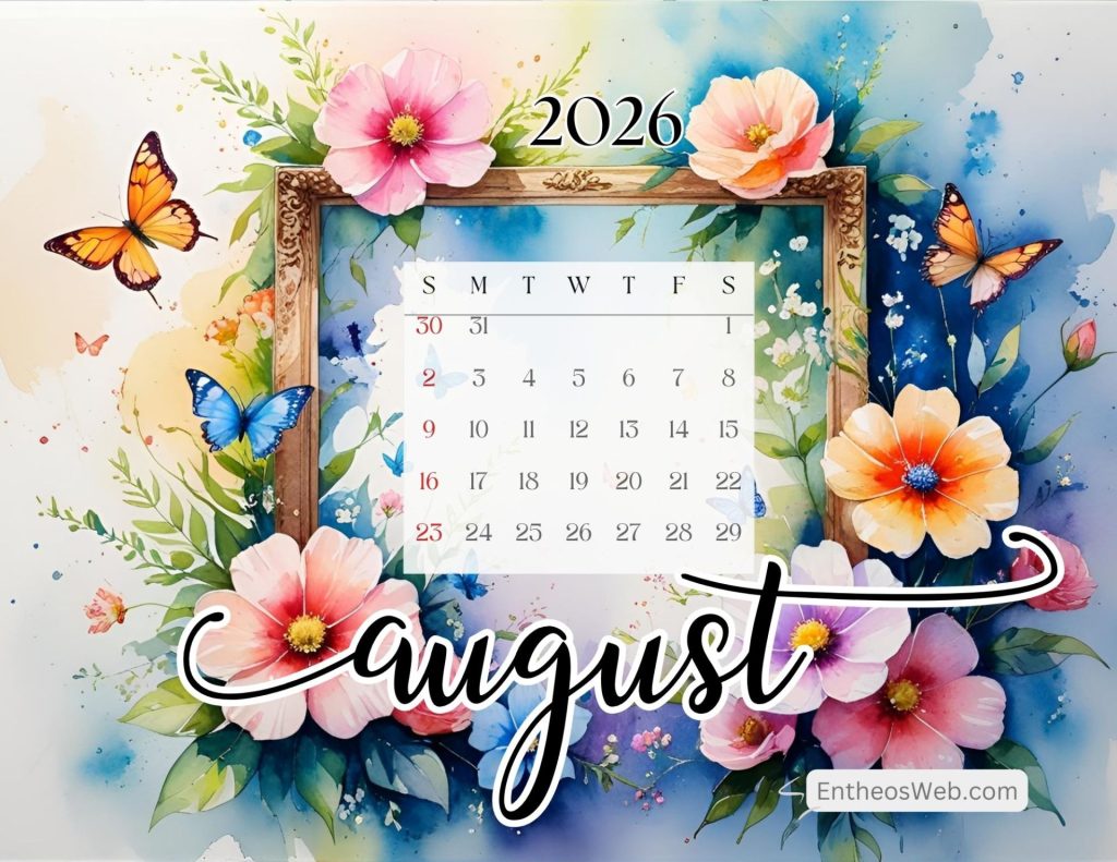 August printable calendars
