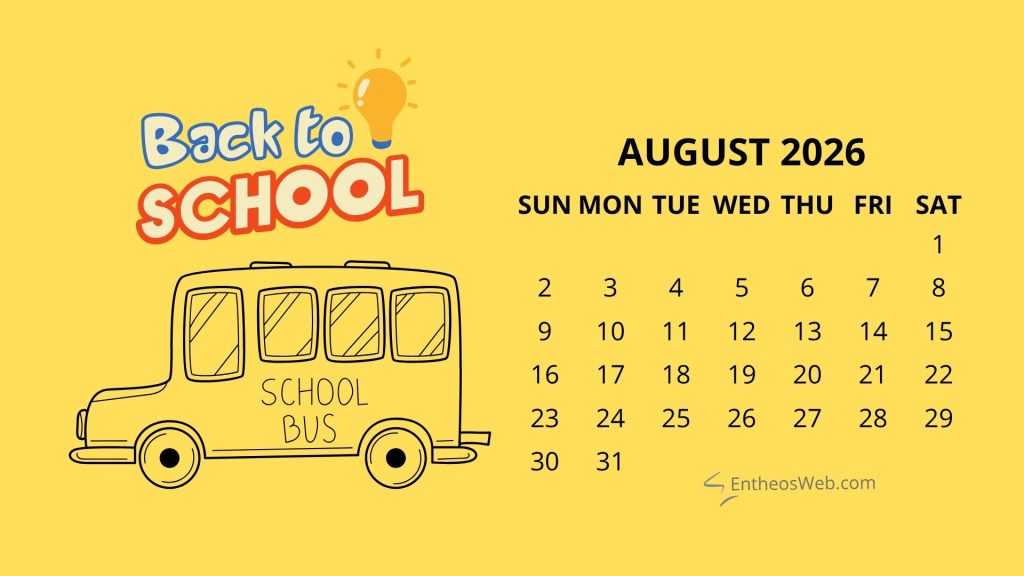 Back to school august 2026 desktop wallpaper calendar | august 2026 desktop wallpaper calendar | entheosweb Back to school august 2026 desktop wallpaper calendar