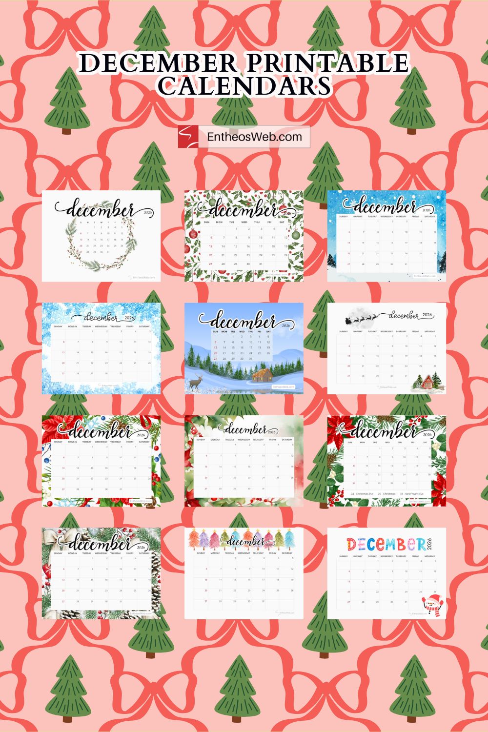 December printable calendars pin pinterest pin | december printable calendars | entheosweb December printable calendars