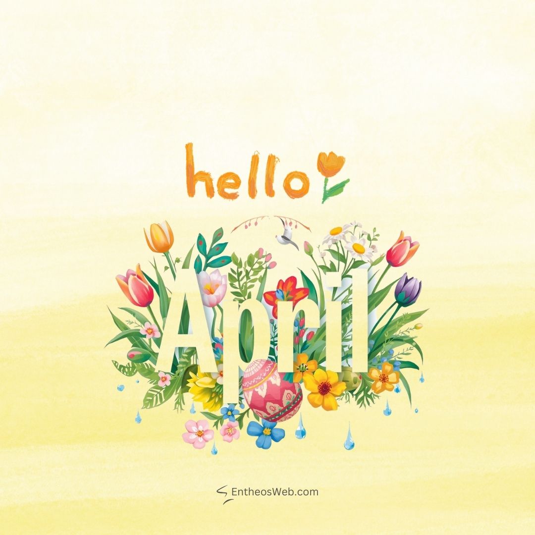 Hello april easter and tulips 2 | hello april images | entheosweb Hello april easter and tulips 2