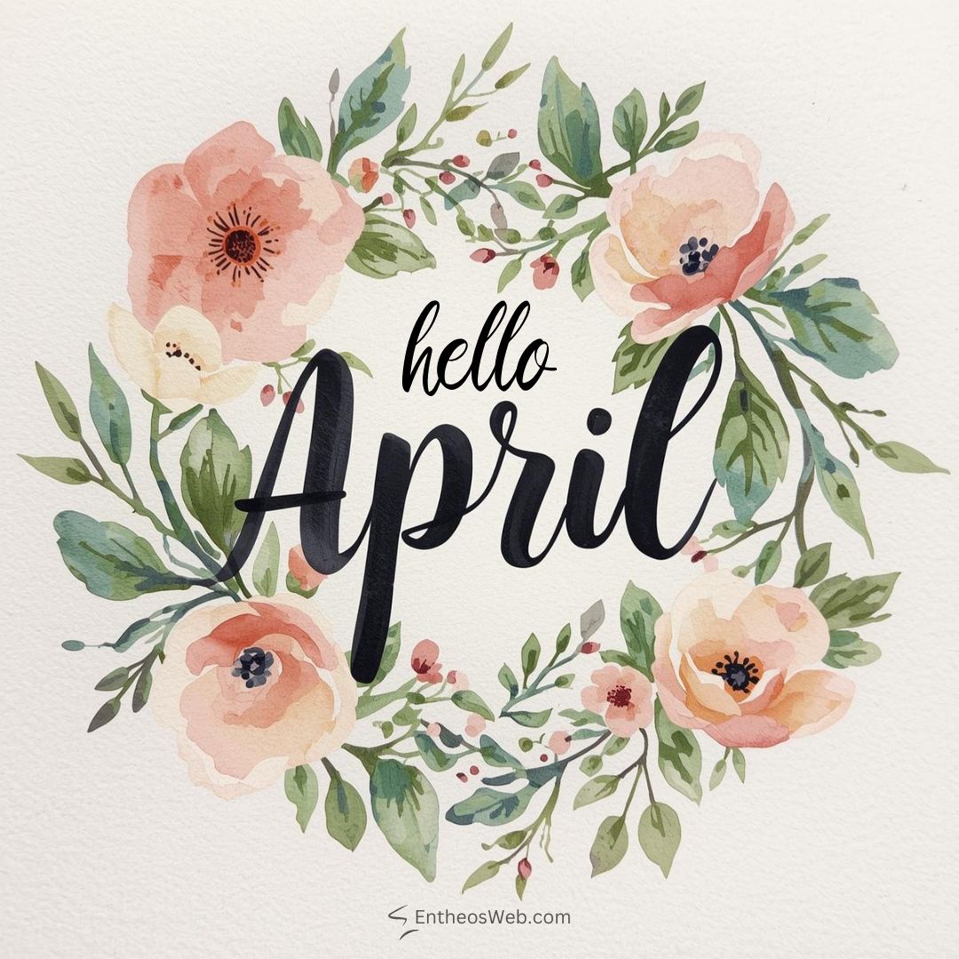 Hello april floral wreath | hello april images | entheosweb Hello april floral wreath