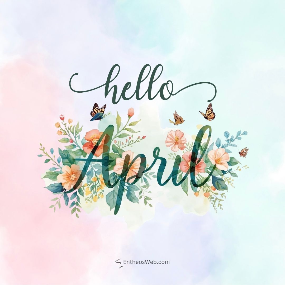 Hello april flowers and butterflies | hello april images | entheosweb Hello april flowers and butterflies