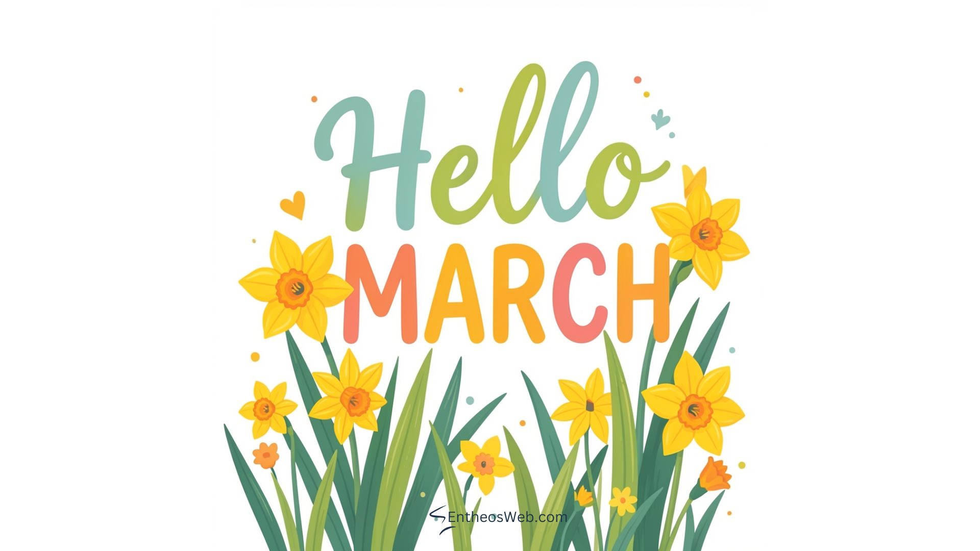 Hello march daffodils desktop wallpaper | hello march images wallaper backgrounds facebook covers | entheosweb Hello march daffodils desktop wallpaper