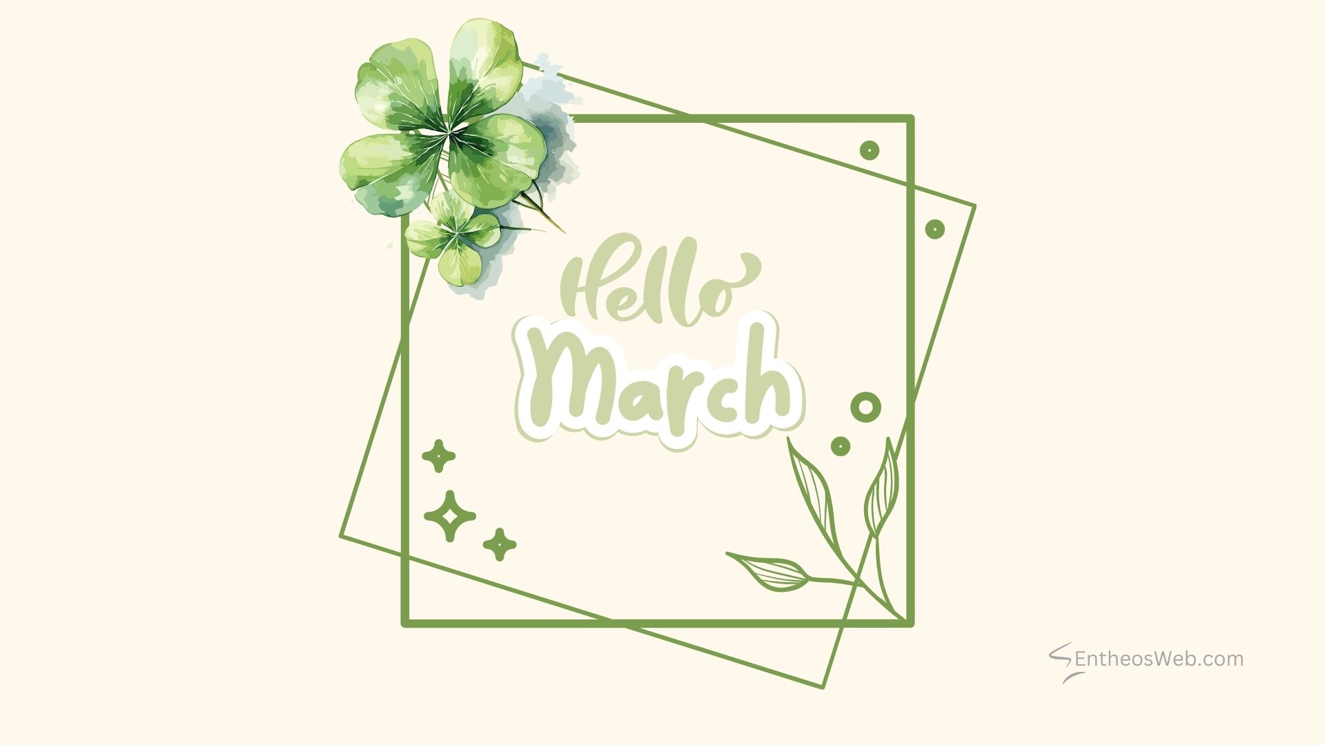 Hello march green clover desktop wallpaper | hello march images wallaper backgrounds facebook covers | entheosweb Hello march green clover desktop wallpaper