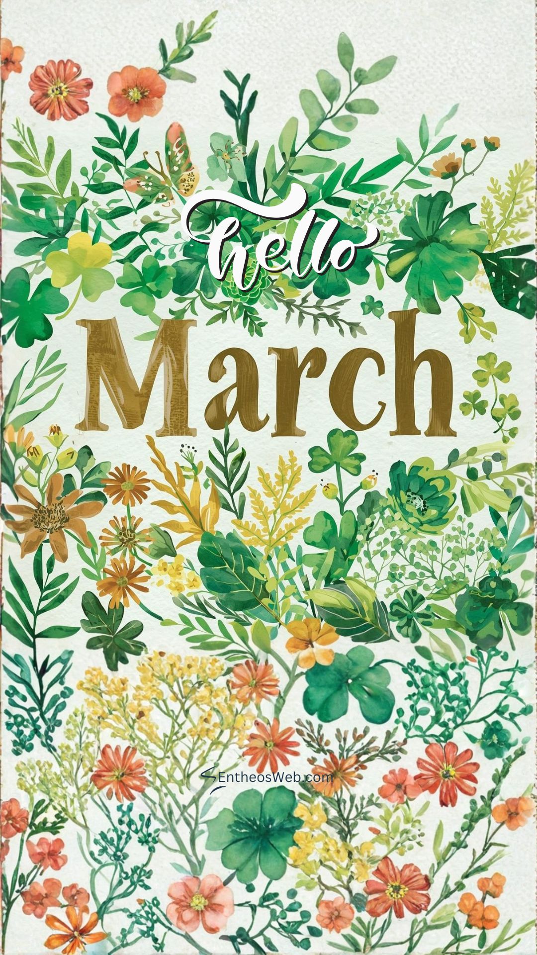 Hello march green leaves phone wallpaper | hello march images wallaper backgrounds facebook covers | entheosweb Hello march phone wallpaper