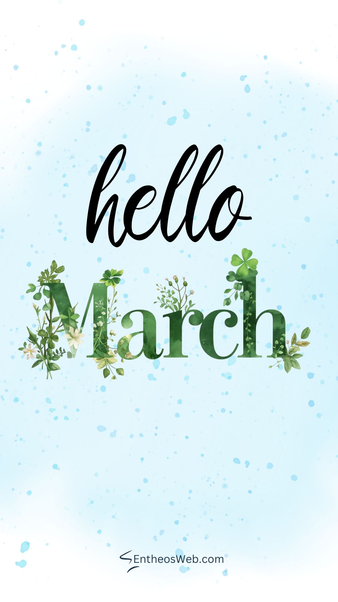 Hello march watercolor phone wallpaper 2 | hello march images wallaper backgrounds facebook covers | entheosweb Hello march watercolor phone wallpaper 2