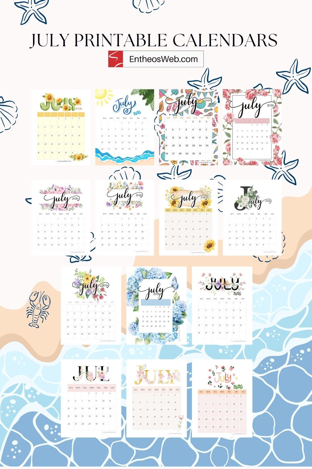 July 2026 printable calendar pin pinterest pin | july printable calendars | entheosweb July printable calendars