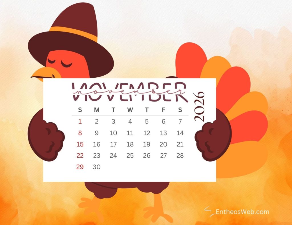 November 2026 printable calendar turkey by entheosweb 2