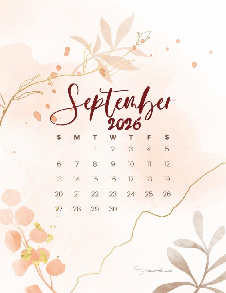 September 2026 calendar