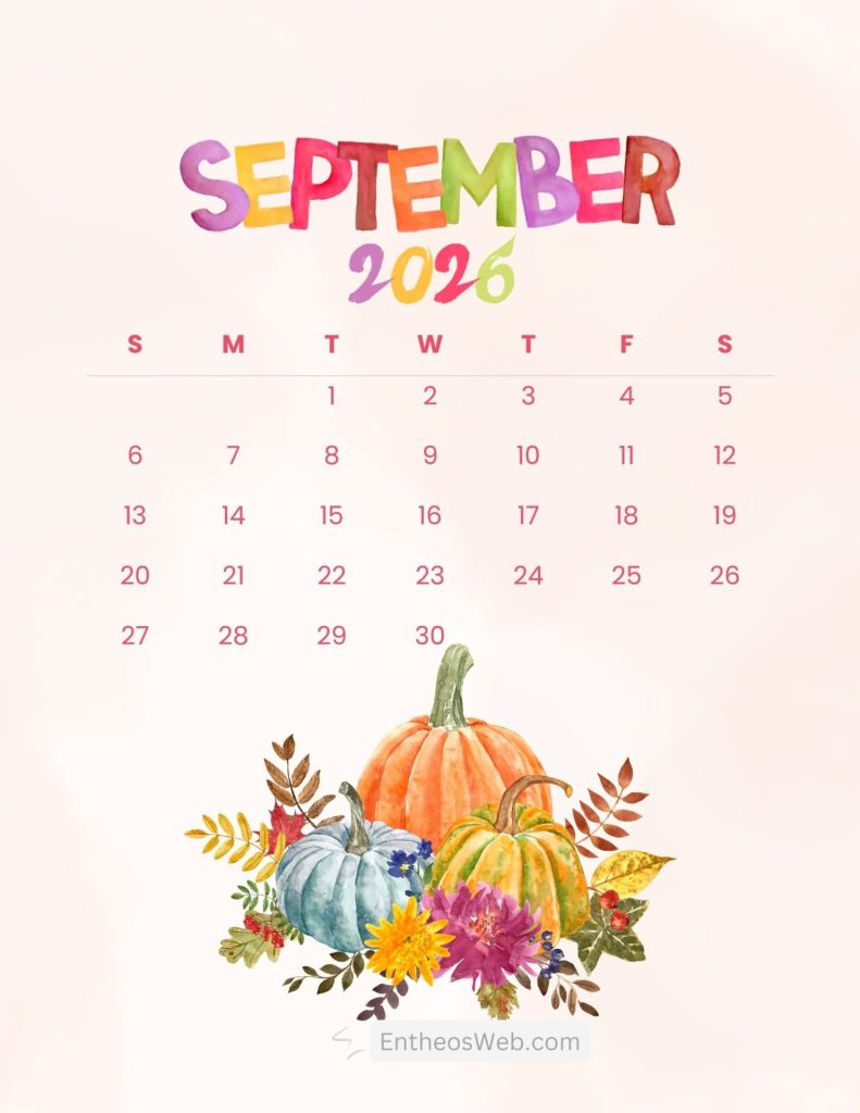 September printable calendars