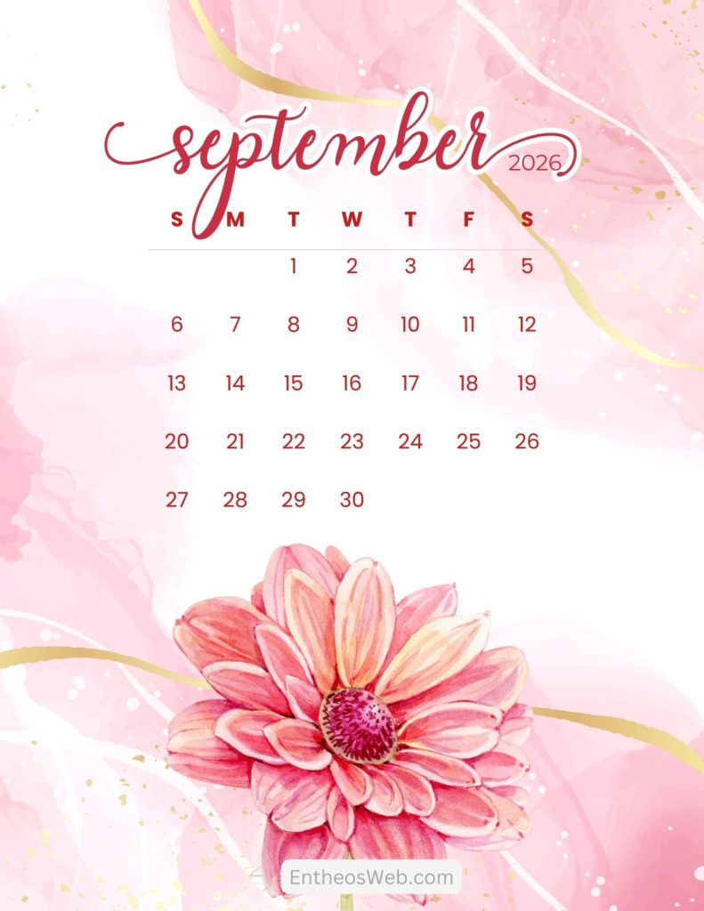 September printable calendars