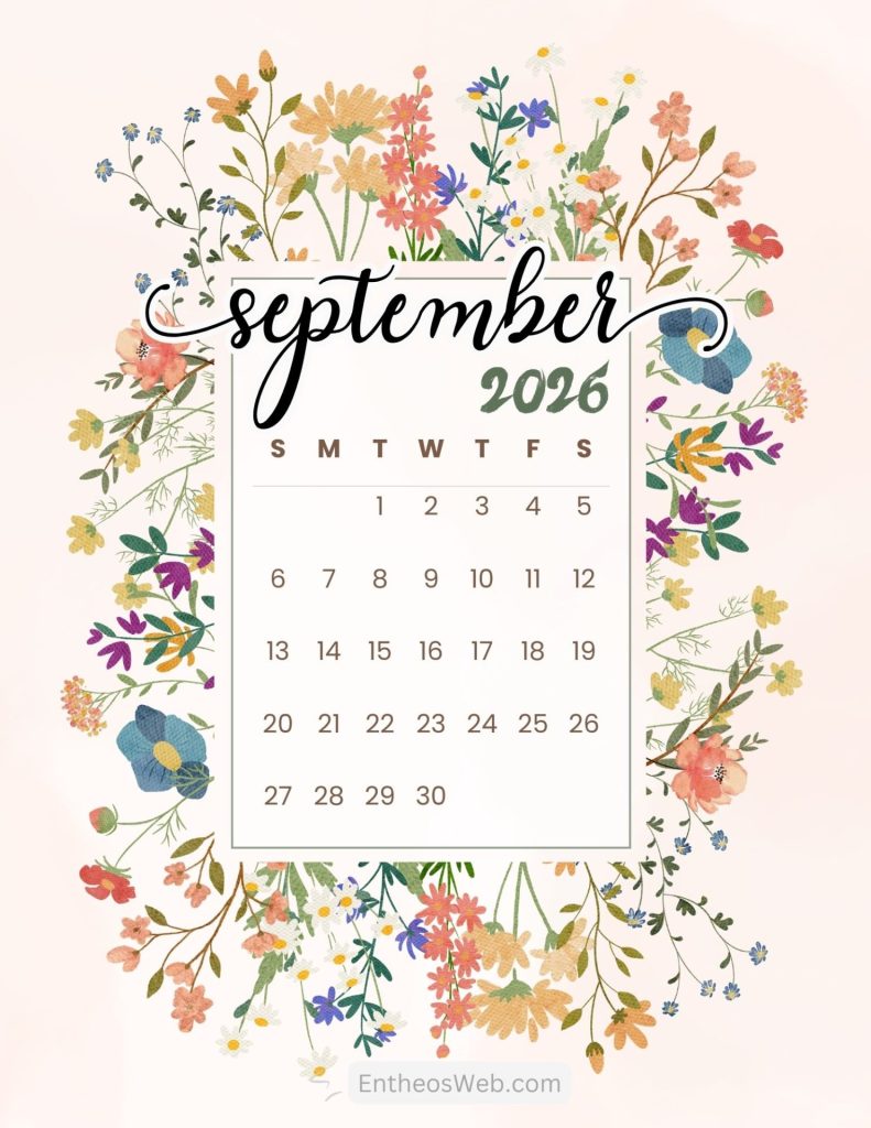 September printable calendars