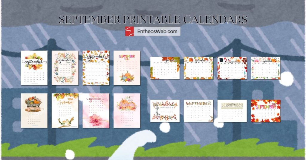 September printable calendars