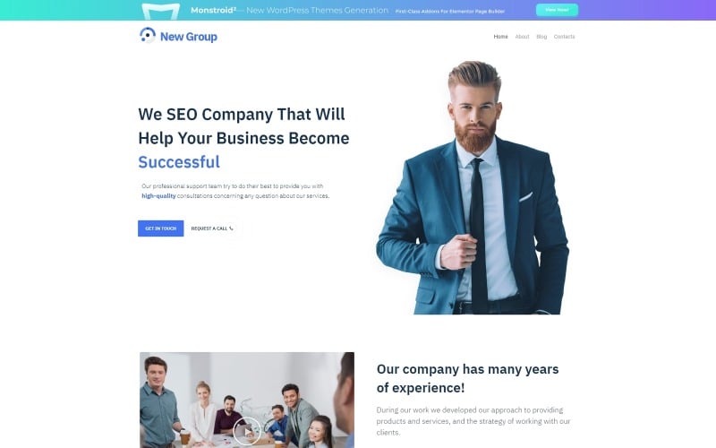 Free wordpress theme free wordpress theme for consulting firm wordpress theme 54599 0 original