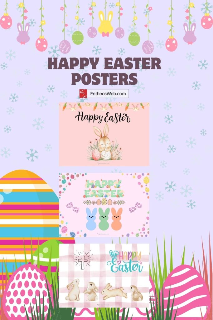 Happy easter posters pinterest pin