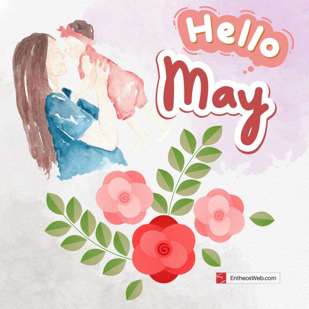 Hello may mothers love floral design by entheosweb