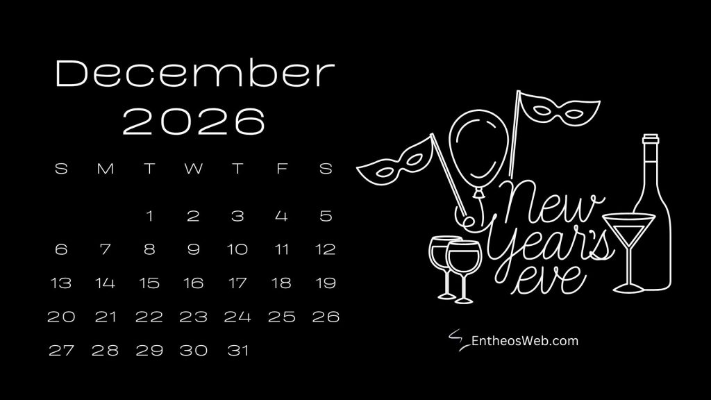 New years eve december 2026 desktop wallpaper