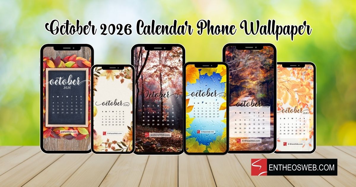 October 2026 calendar phone wallpaper october 2026 calendar phone wallpaper