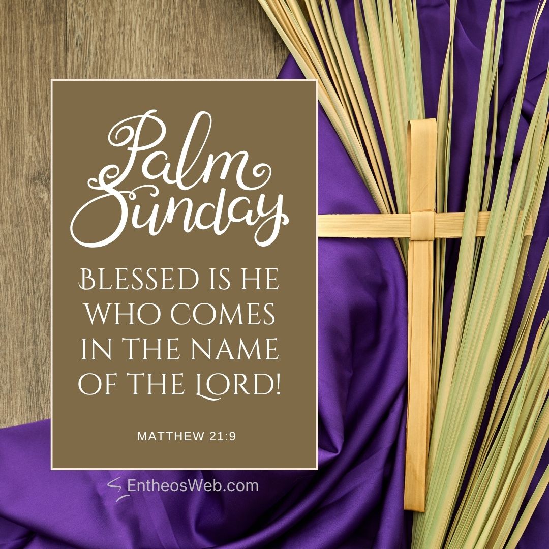 Palm sunday blessed is he who comes in the name of the lord | christian palm sunday wishes with bible verses | entheosweb Palm sunday blessed is he who comes in the name of the lord