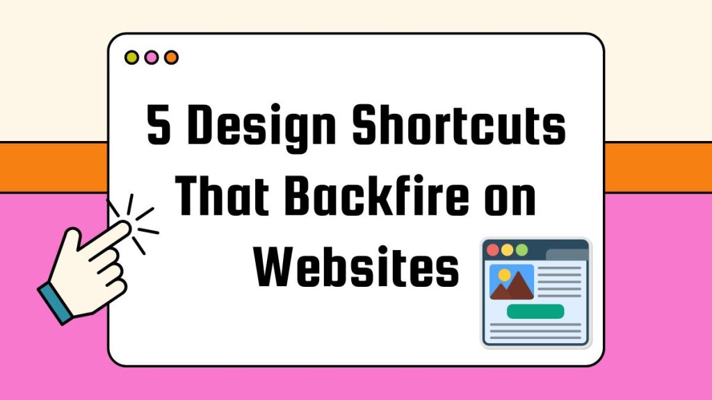 5 design shortcuts that backfire on websites