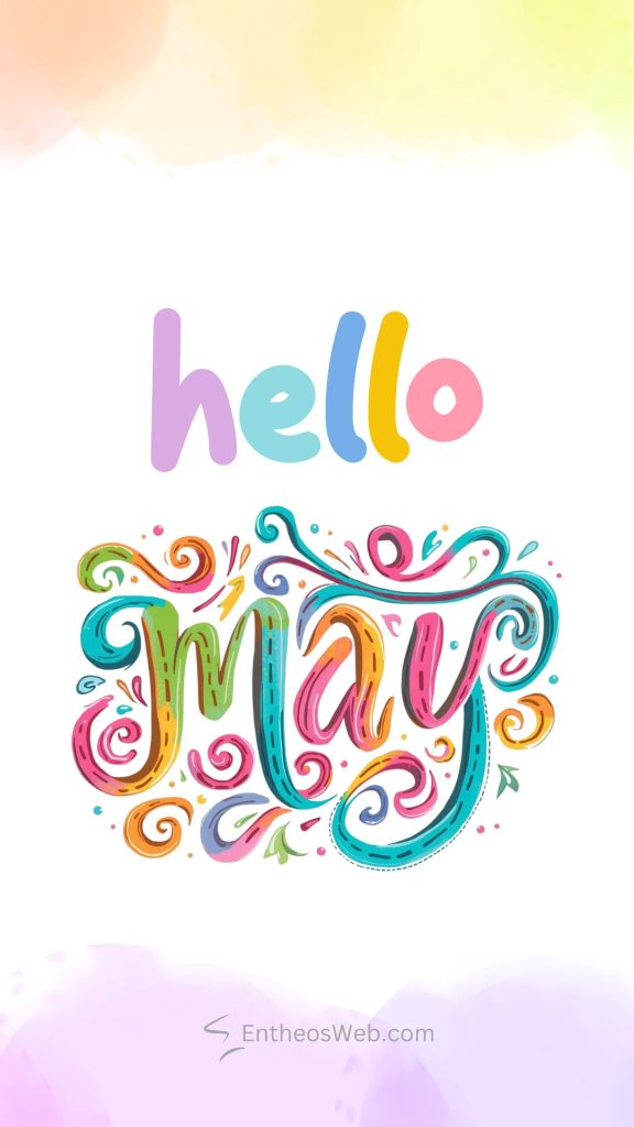 Pastel hello letters above a bright swirling decorative design a cheerful welcome image colorful greeting hello may phone wallpaper pastel