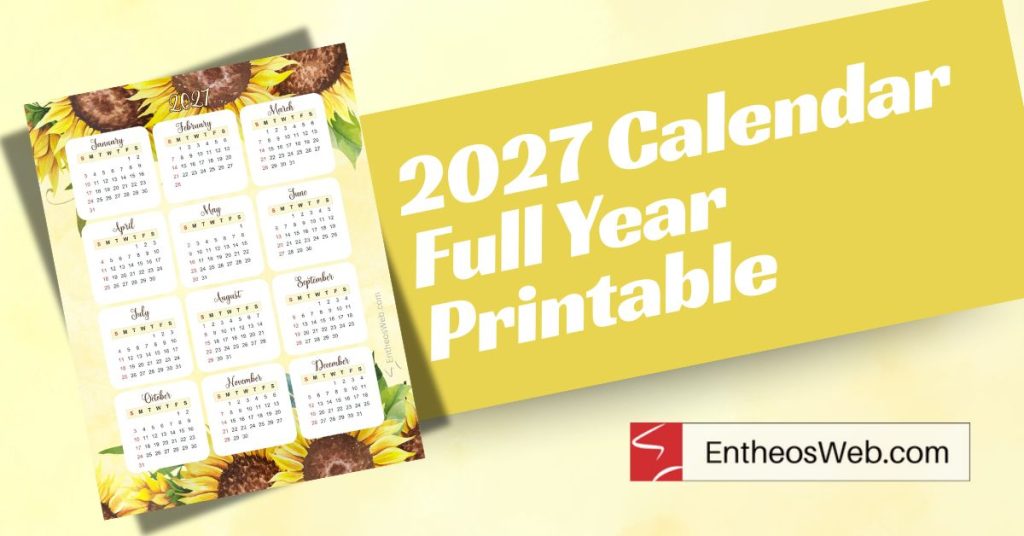 2027 calendar full year printable 2027 calendar full year printable