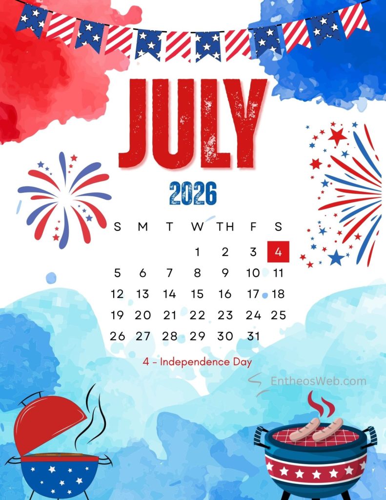 4th of july bbq and flag themed calendar 4th of july bbq and flag themed calendar by entheosweb