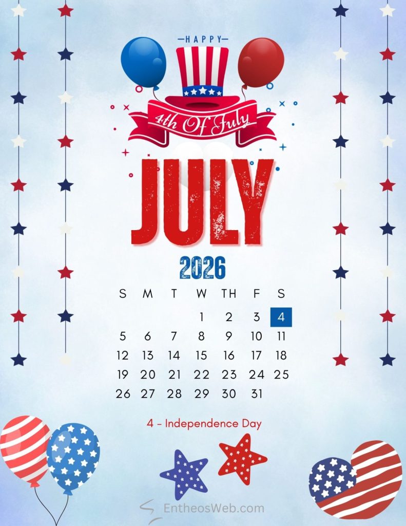 4th of july stars and balloons themed calendar 4th of july stars and balloons themed calendar by entheosweb