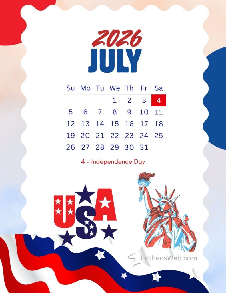 4th of july statue of liberty and flag themed calendar 4th of july statue of liberty and flag themed calendar by entheosweb