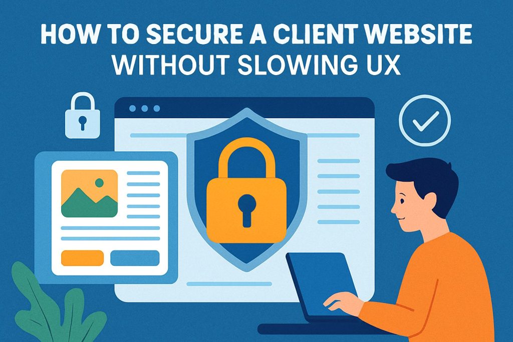 How to Secure a Client Website Without Slowing UX