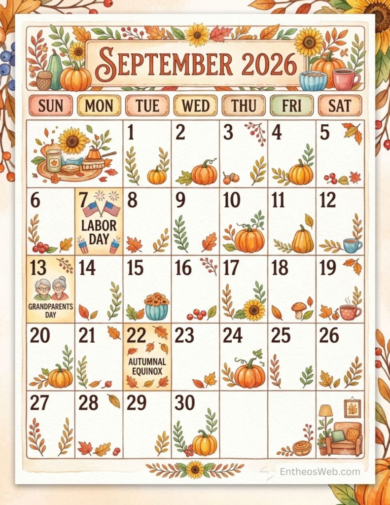 2026 september calendar with holidays and observances 2026 september calendar holidays observances
