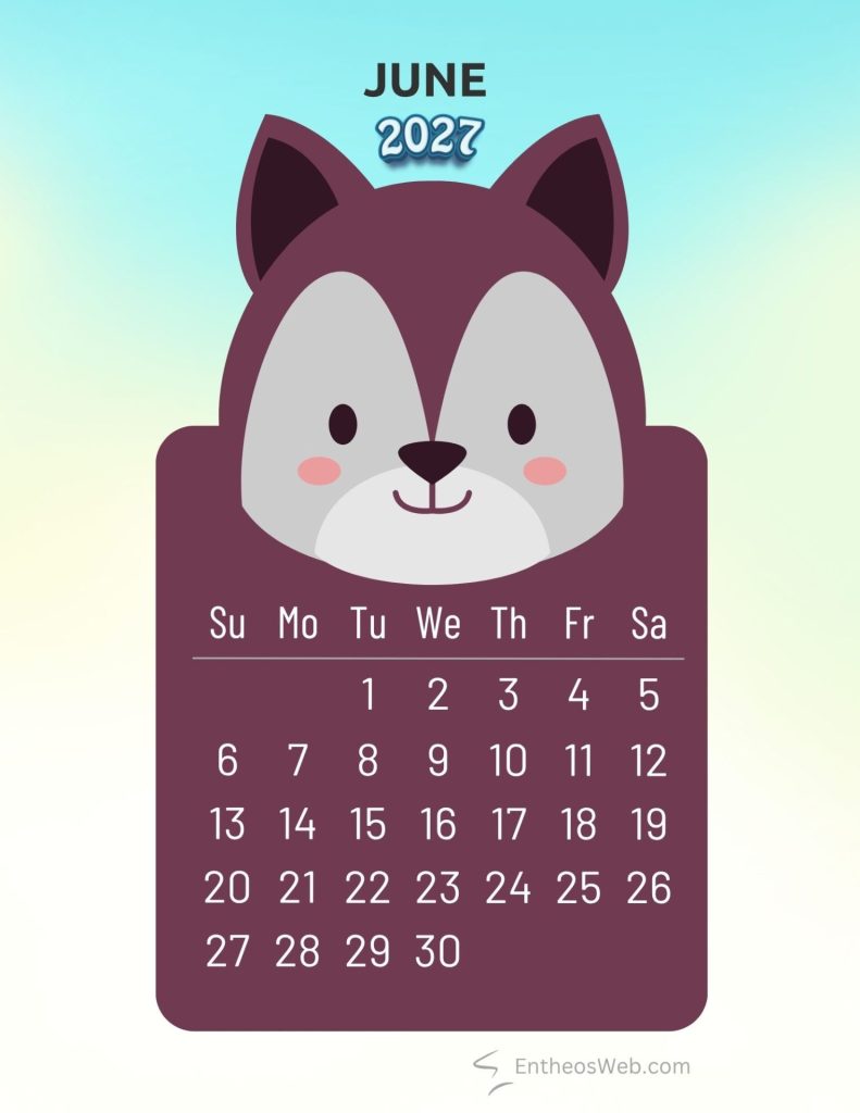 June 2027 adorable dog animal monthly calendar | 2027 adorable animals monthly calendar | entheosweb June 2027 adorable dog animal monthly calendar june 2027 adorable dog animal monthly calendar