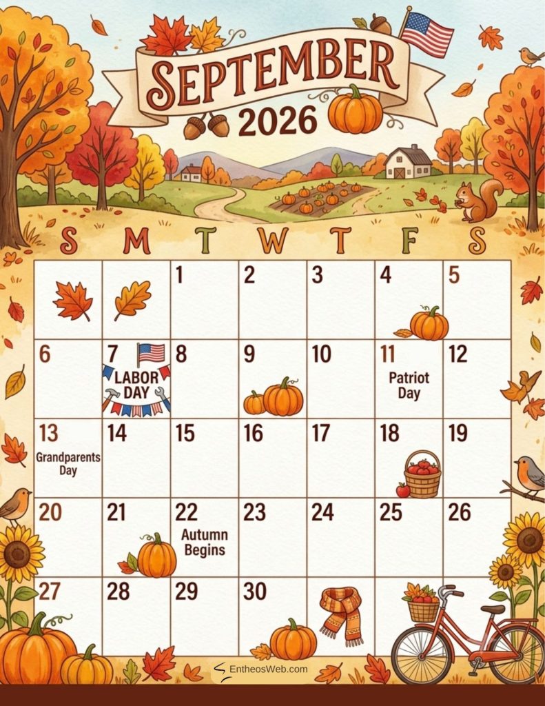 September 2026 calendar us holidays | september 2026 calendar printables | entheosweb September 2026 calendar with us holidays and observances september 2026 calendar us holidays