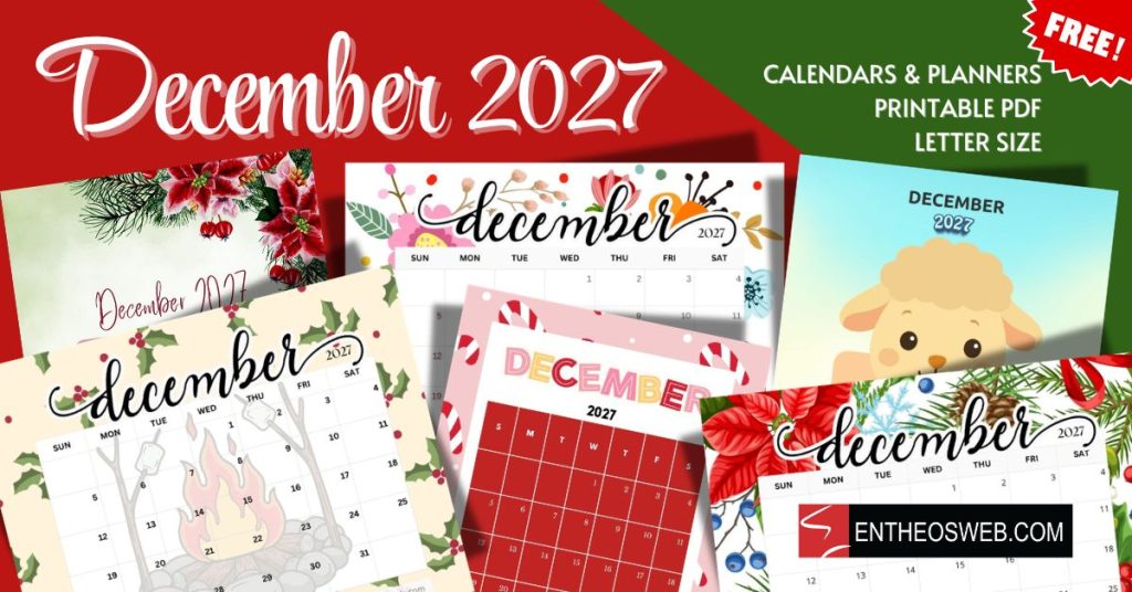 December 2027 calendars letter size printable december 2027 calendars letter size printable