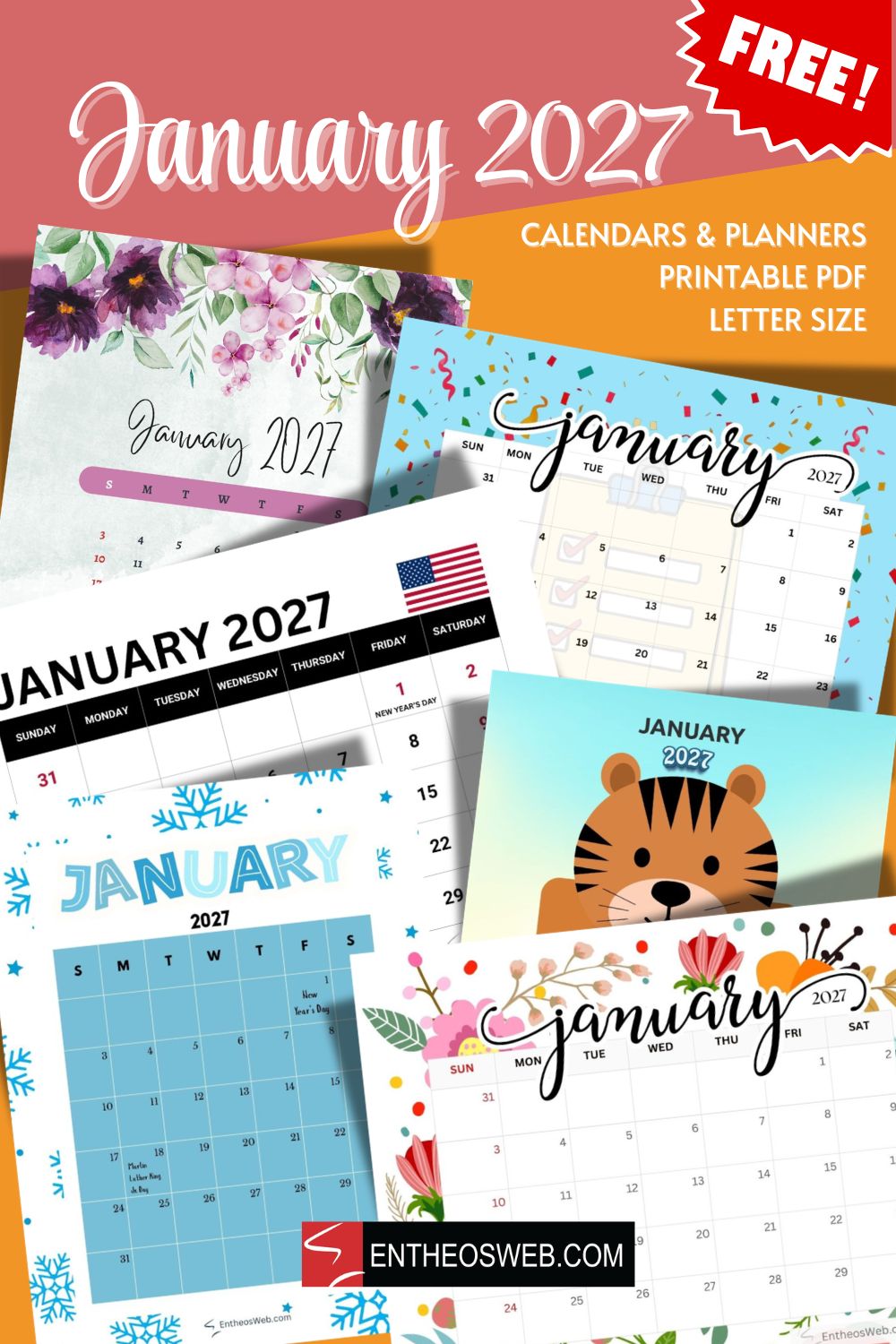 January 2027 letter size printable pin | january 2027 calendars | entheosweb January 2027 calendars january 2027 letter size printable pin