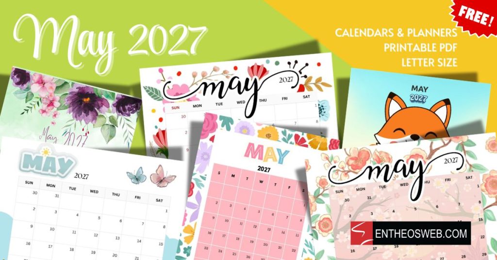 May 2027 calendars letter size printable may 2027 calendars letter size printable