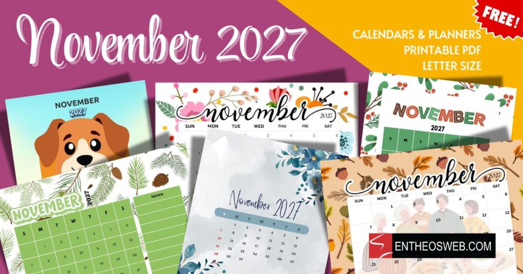 November 2027 calendars letter size printable november 2027 calendars letter size printable