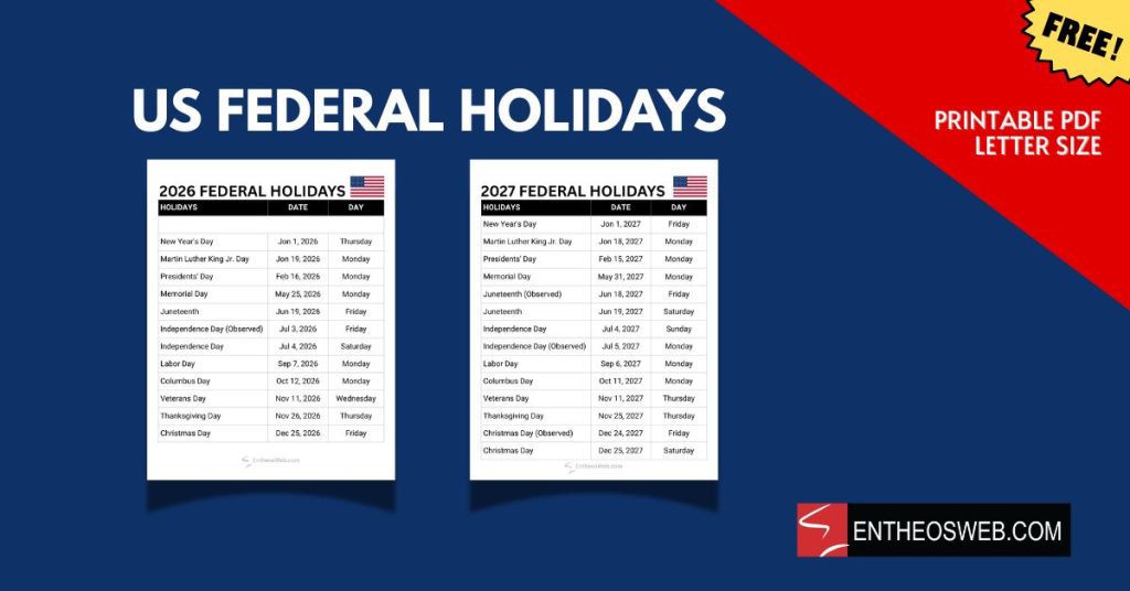 Us federal holidays us federal holidays