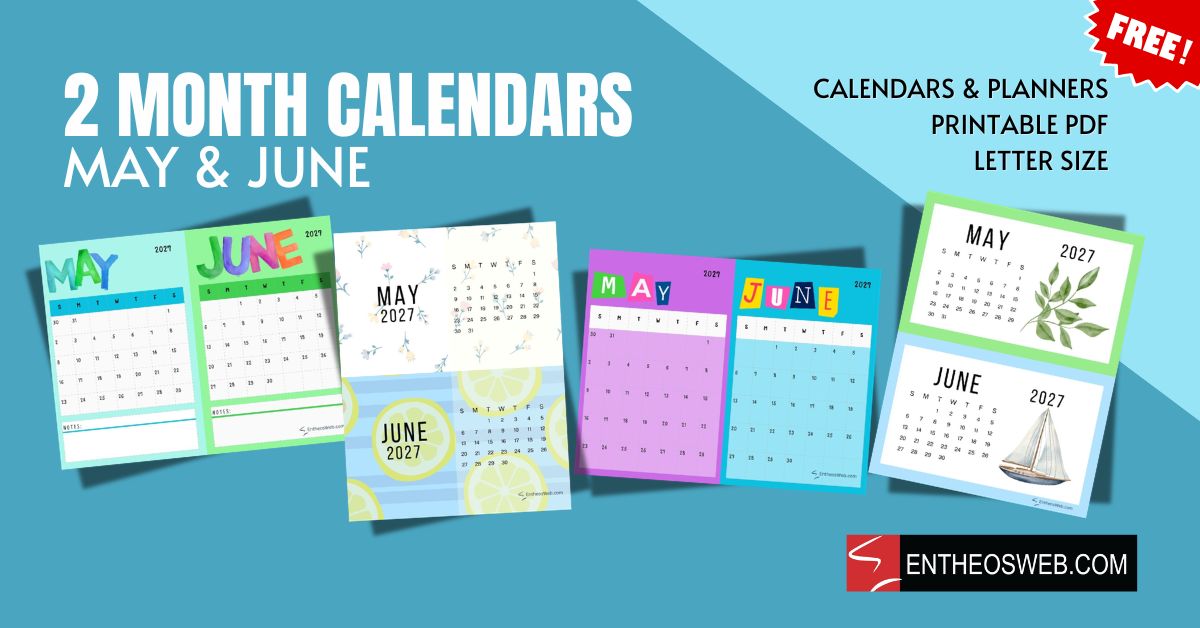2 month calendars   may  june 2 month calendars   may june