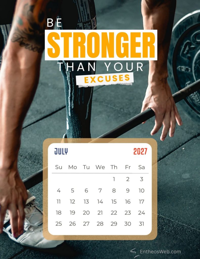 July free motivational 2027 monthly calendar printable by entheosweb | free motivational 2027 monthly calendar | entheosweb July free motivational 2027 monthly calendar printable july free motivational 2027 monthly calendar printable by entheosweb