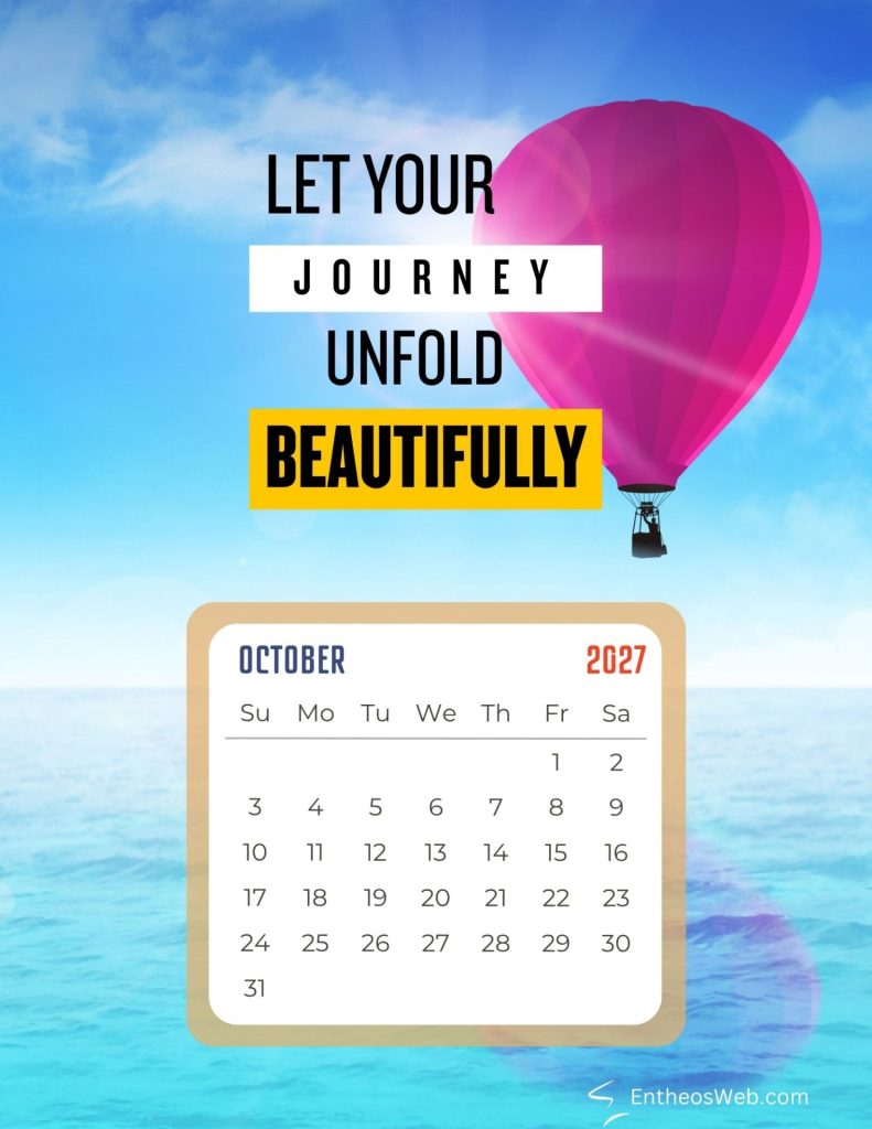 October free motivational 2027 monthly calendar printable by entheosweb | free motivational 2027 monthly calendar | entheosweb October free motivational 2027 monthly calendar printable october free motivational 2027 monthly calendar printable by entheosweb